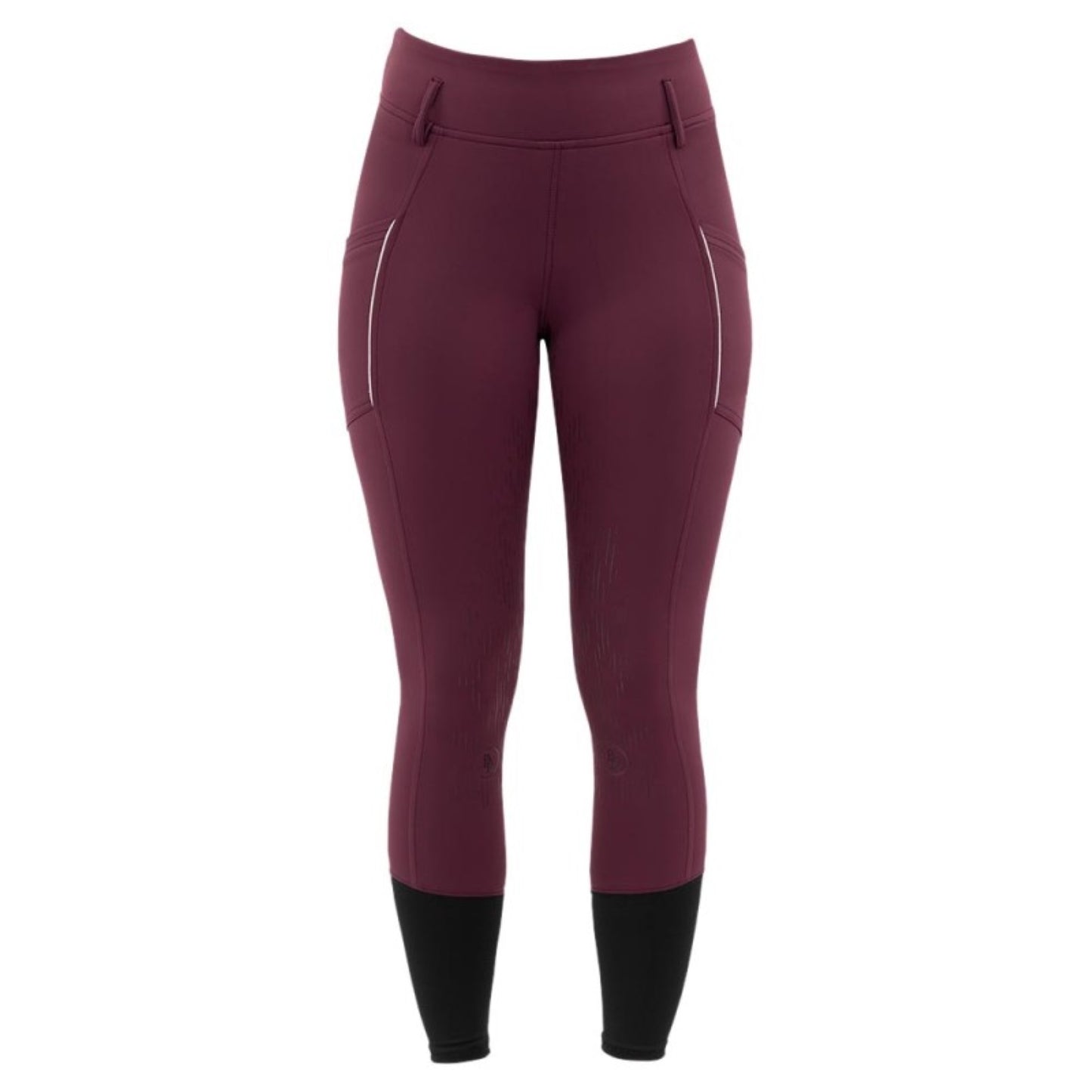 BR Riding Tights Astrid Ladies Silicone Seat - Grape Wine - Euro 38/US 28