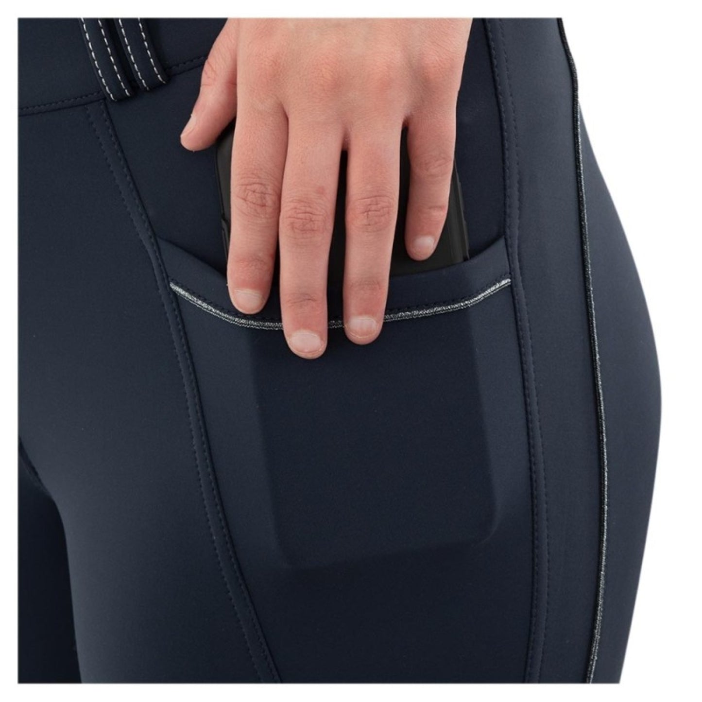BR Riding Breeches Alice Ladies Silicone Seat - Blueberry Euro 38 Limited Edition