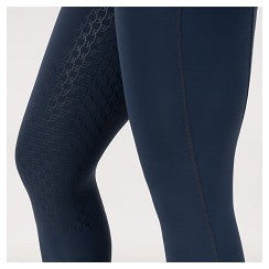 BR Riding Tights Christene Ladies Silicone Seat - Navy Sky - Euro 38 Limited Edition