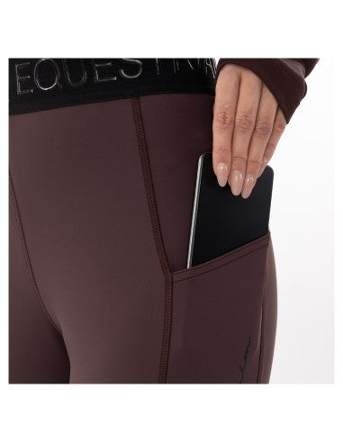BR Ladies Riding Tights - Faiga - Silicone Seat - Fudge