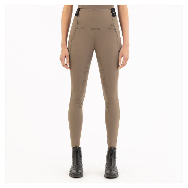 BR Legging - Ingrid Ladies Breeches with Silicone Seat - Chocolate Chip - Euro 38 (US26)