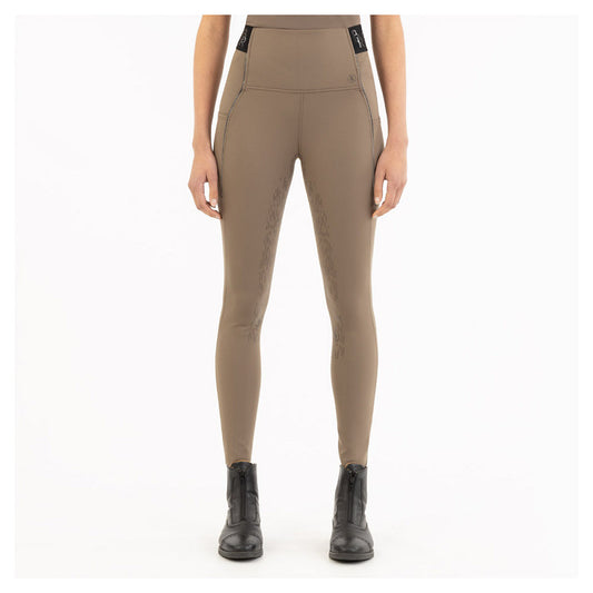 BR Legging - Ingrid Ladies Breeches with Silicone Seat - Chocolate Chip - Euro 38 (US26)