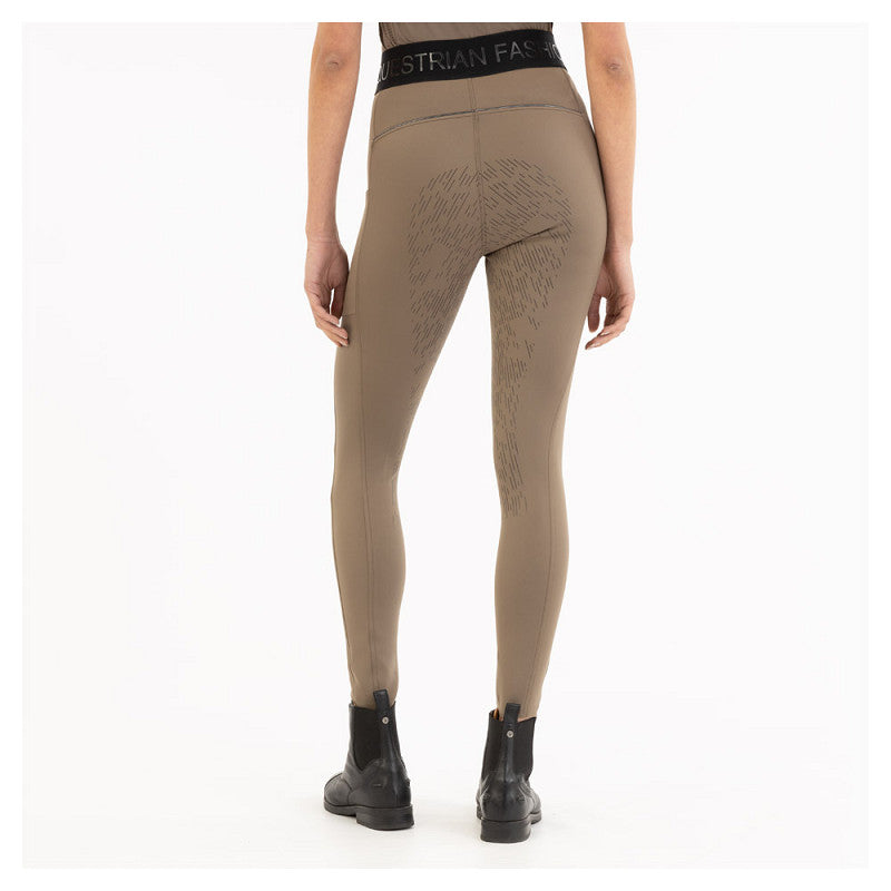 BR Legging - Ingrid Ladies Breeches with Silicone Seat - Chocolate Chip - Euro 38 (US26)