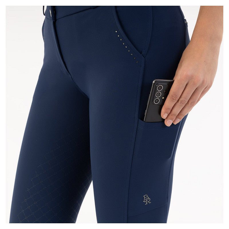 BR Ladies Riding Breeches With Silicone Seat - Kelsey - Pageant Blue **Limited Edition**
