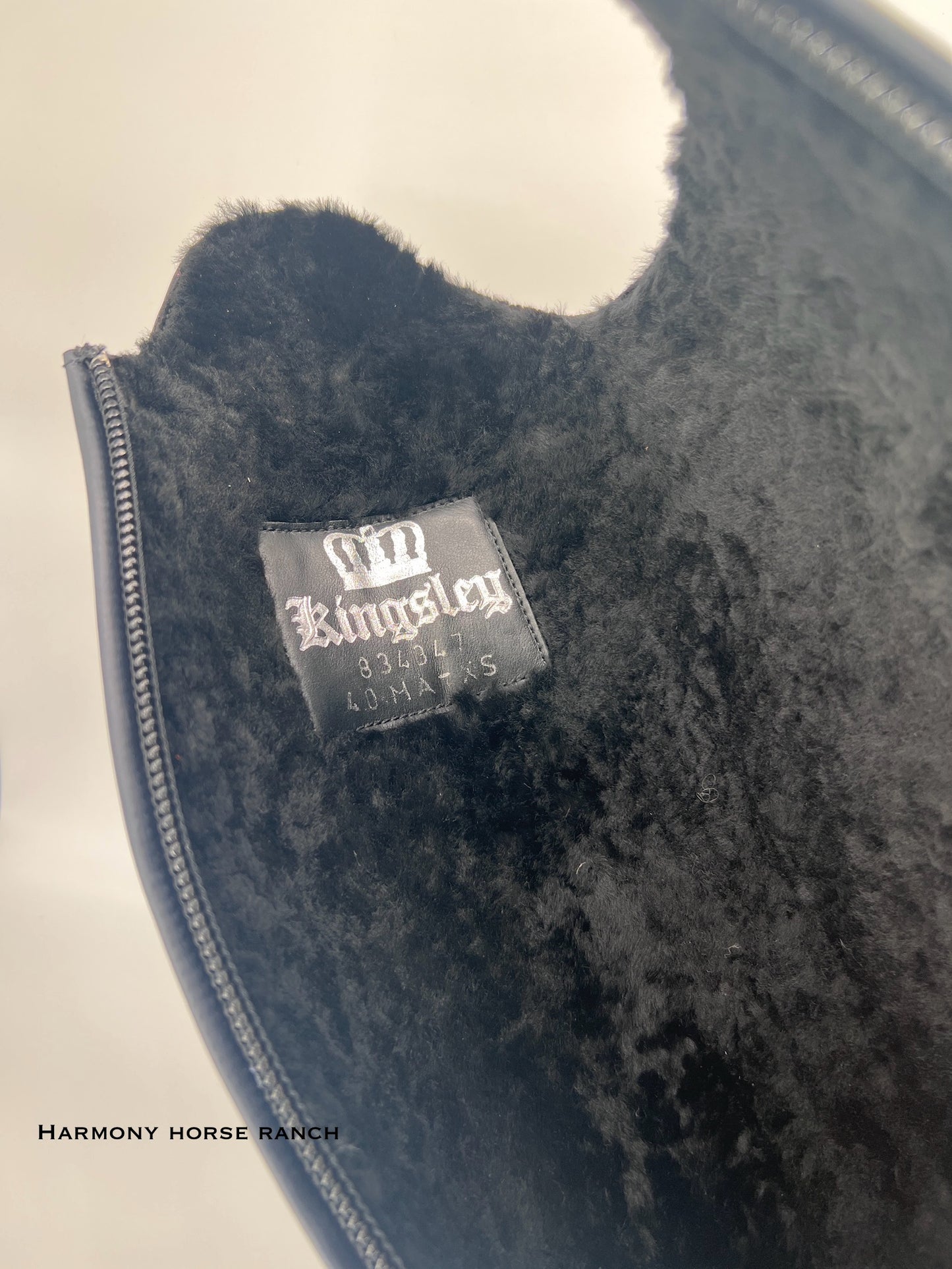 Kingsley Olbia 01 Riding Boots - Nature Blue / Brilliant Crocodile Blue - Fully Sheepskin Lined! - Size 40 MA XS