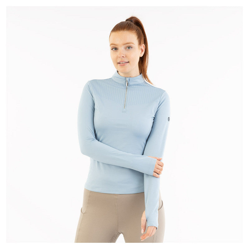 BR Half Zip-Up Pullover Jara Ladies - Medium - US 8 - Ashley Blue