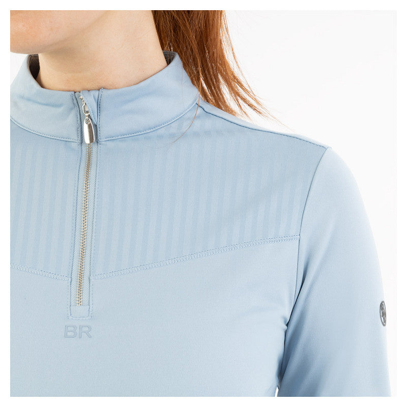 BR Half Zip-Up Pullover Jara Ladies - Medium - US 8 - Ashley Blue