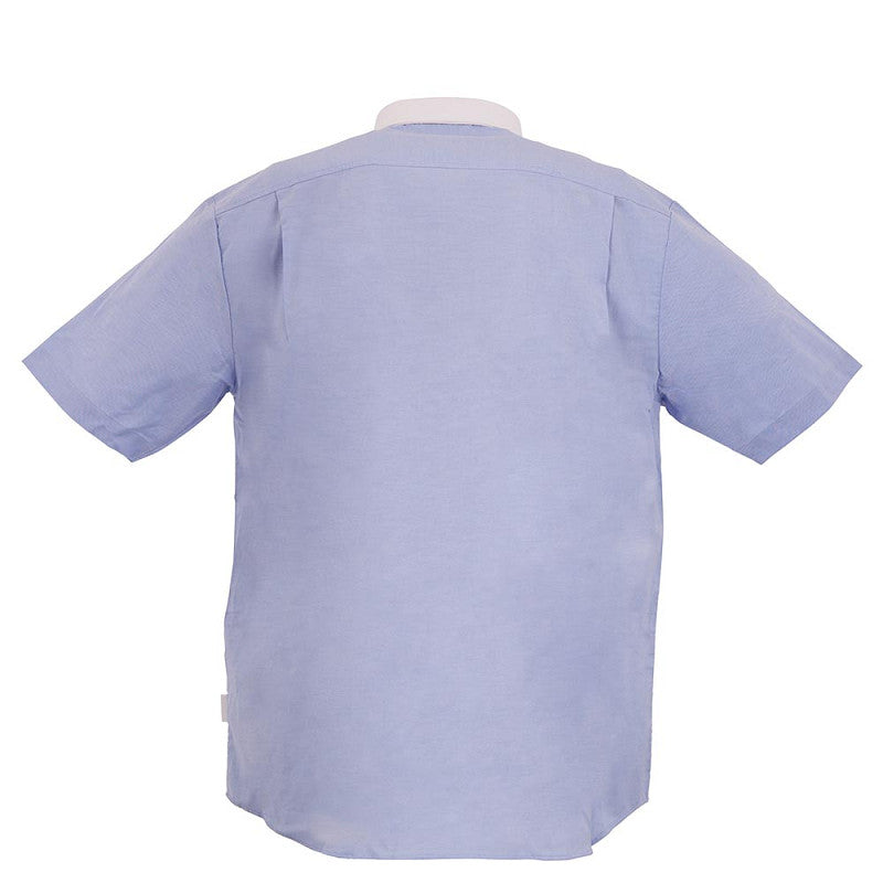 BR Clearance - BR Riding Shirt - Men's - Short Sleeve - Blue/White - Medium