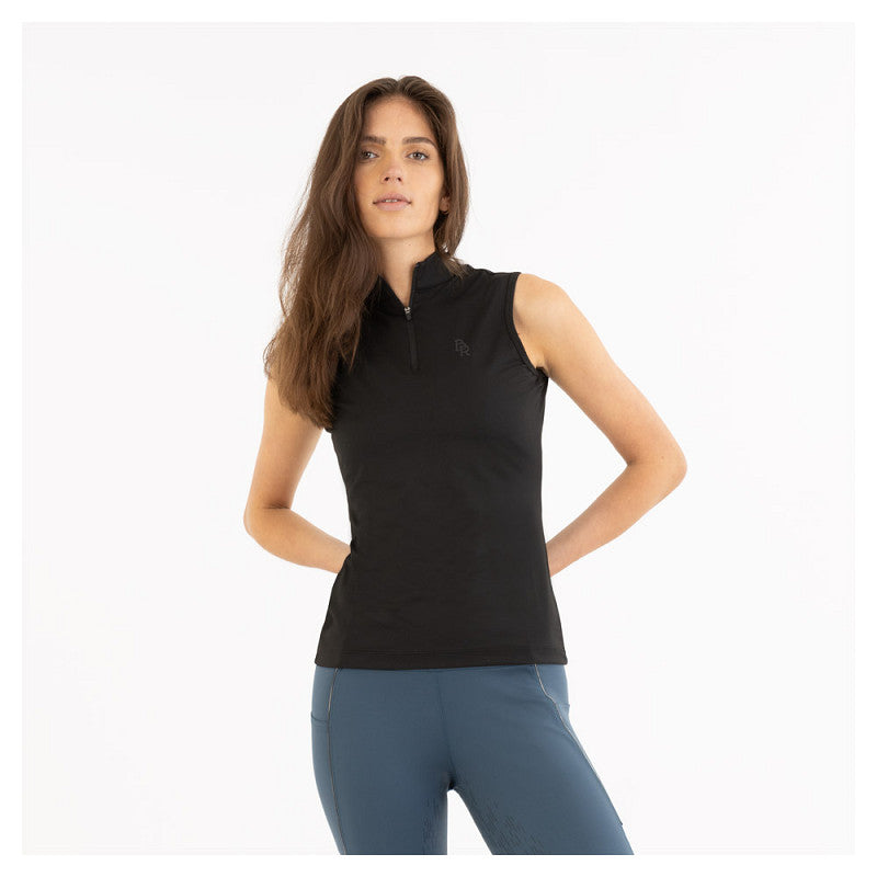 BR Sleeveless Zip-up Shirt - Ladies - Meteorite - Medium
