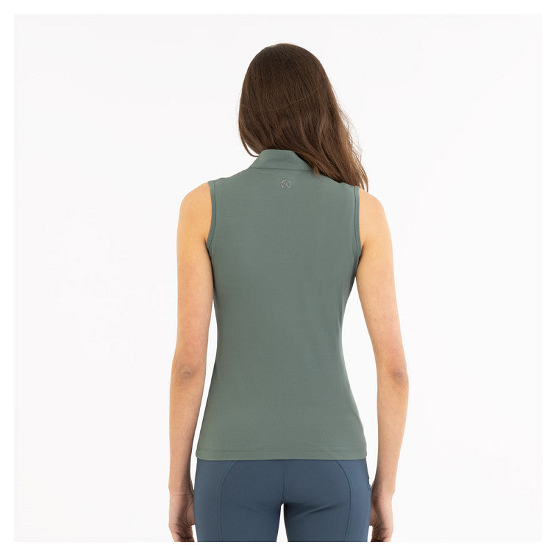 BR Sleeveless Zip-up Shirt Ladies - Balsam Green - Small