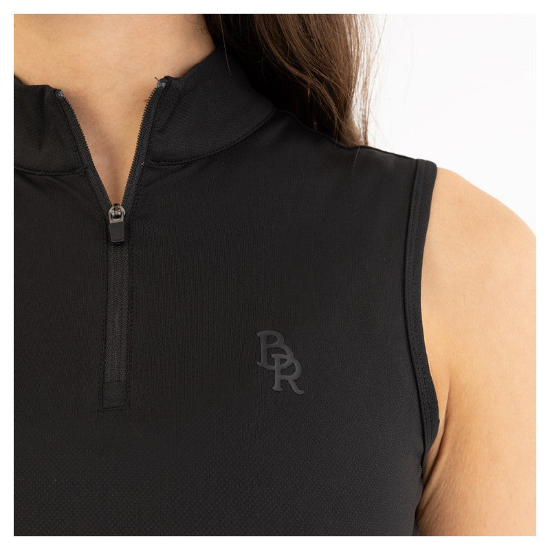 BR Sleeveless Zip-up Shirt - Ladies - Meteorite - Medium