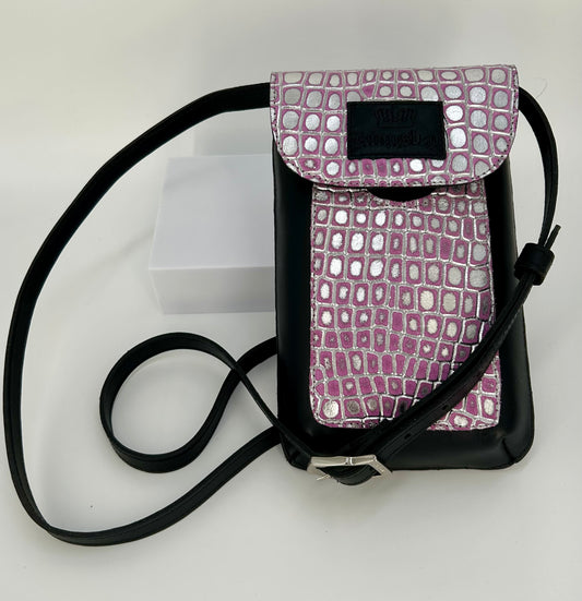 Kingsley Phone Bag 370 - Nature Black/Croco Gremlins Silver