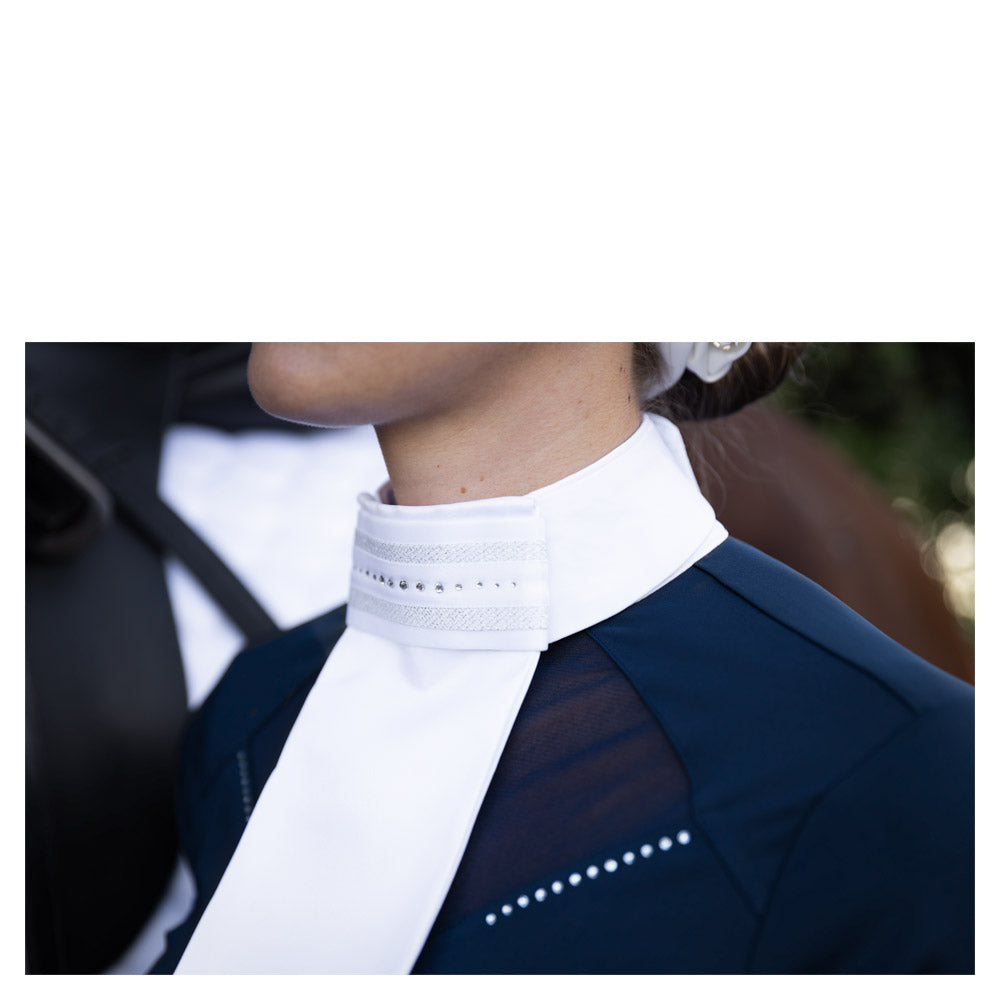 BR Equestrian Senegal Stock Tie - White - Medium
