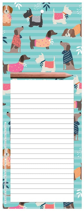 Magnetic Memo Pad - Dogs in Sweaters **CLEARANCE ** Regular $9.00