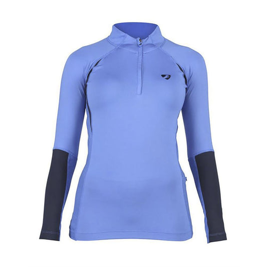 Shires Aubrion Newbury Ladies Long Sleeve Base Layer Blue