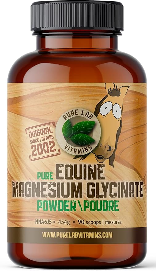 Pure Lab Equine Magnesium Glycinate Powder 454g 90 Scoops