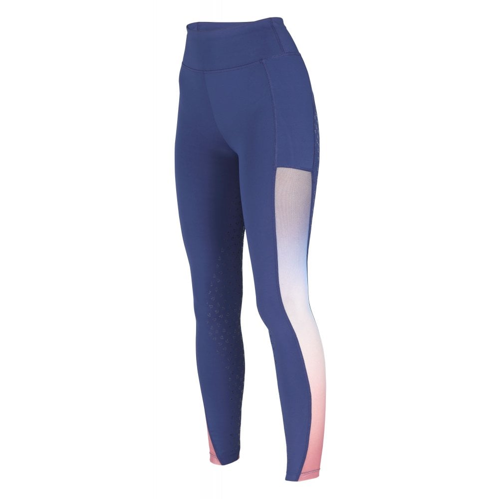 Shires Aubrion Leyton Mesh Riding Tights - Ombre - Size XL