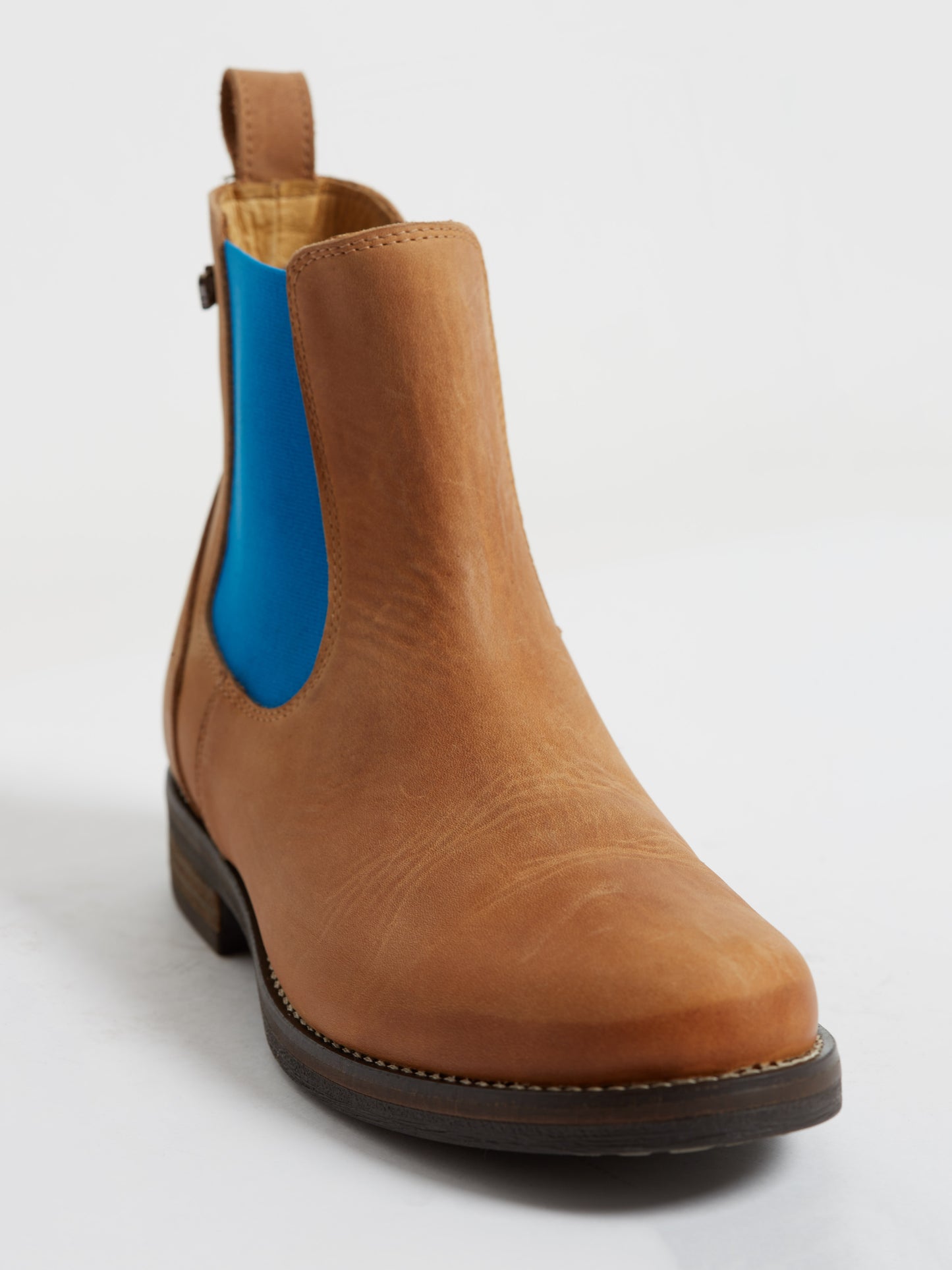 Kingsley Amsterdam Boot 39 Gaucho Brown/Royal Blue Elastic