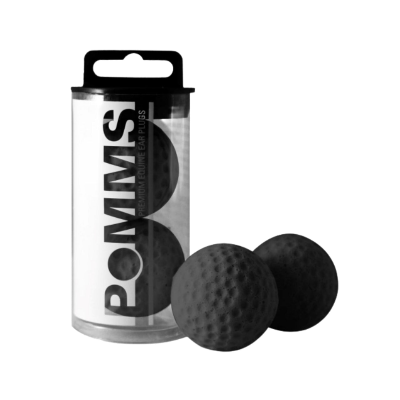 Pomms® Equine Ear Plugs - Horse Size - Black