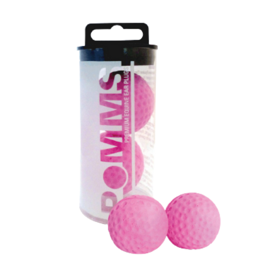 Pomms® Equine Ear Plugs - Horse Size - Pink
