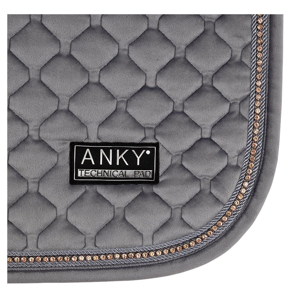 ANKY® Pad Velvet Stones Dressage XB23002 - Steel Grey - Full