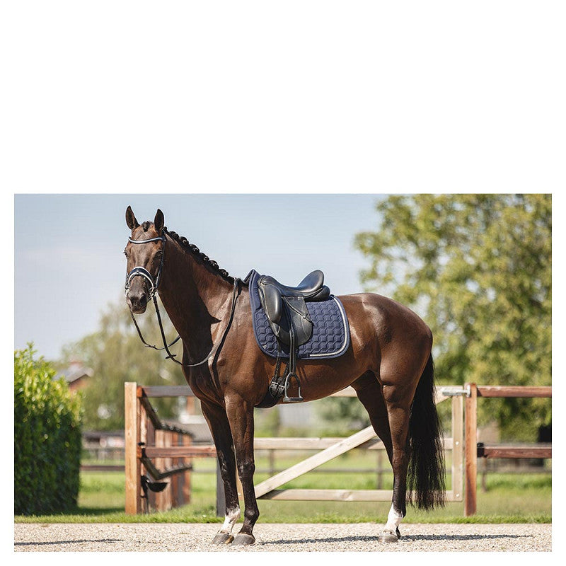 BR Clearance - ANKY® Saddle Pad Nylon Dressage Luminous XB24003 Dark Navy Full - Clearance Reg $149.00