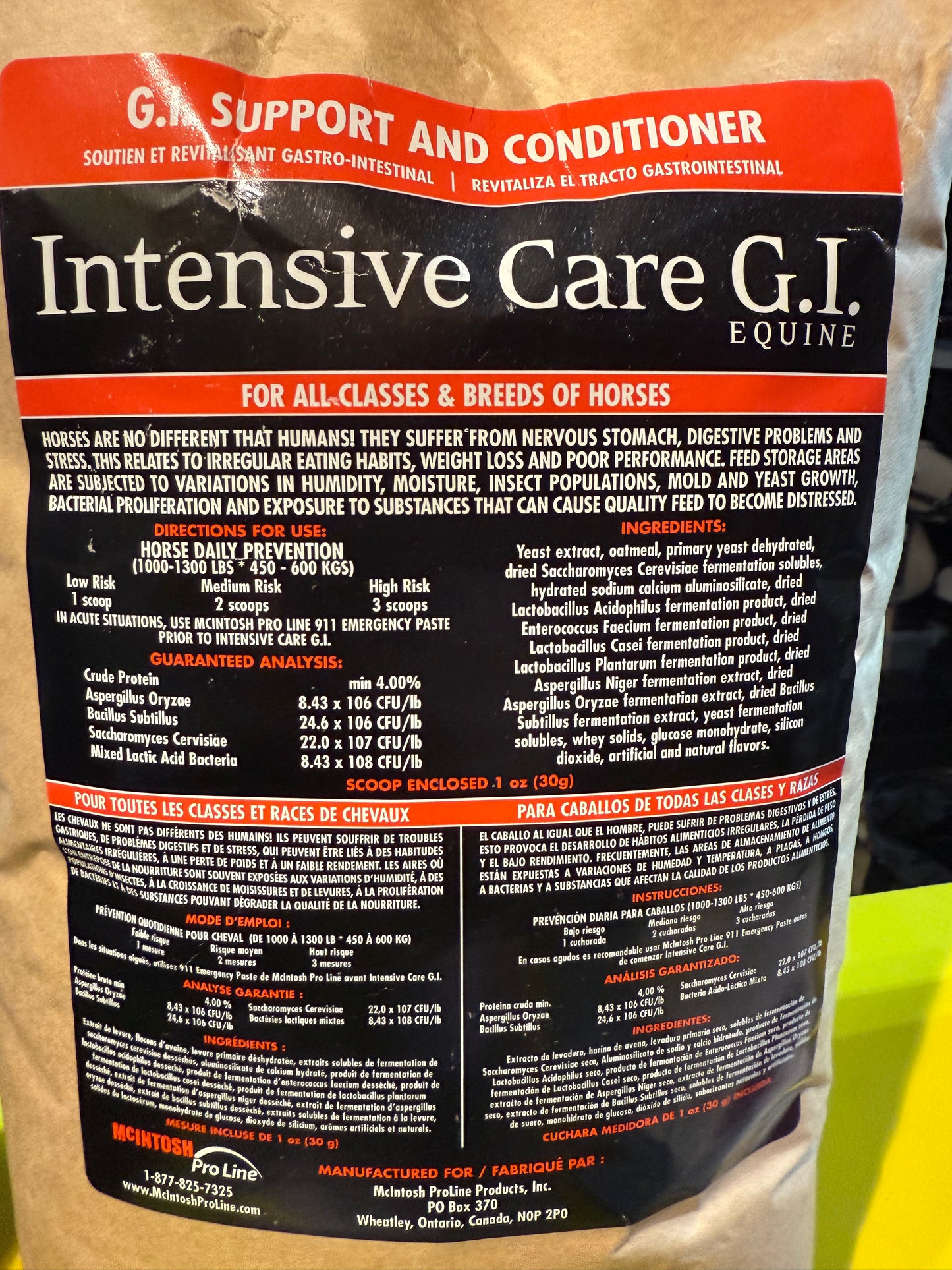 McIntosh ProLine Intensive Care GI - 4.5kg