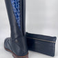 Kingsley Olbia 01 Riding Boots - Nature Blue / Brilliant Crocodile Blue - Fully Sheepskin Lined! - Size 40 MA XS