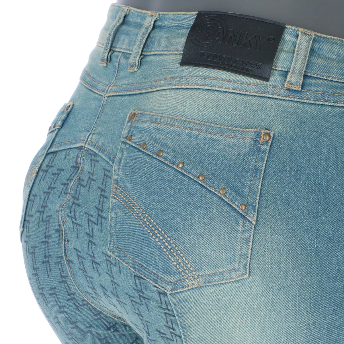 Anky Breeches with Silicone Seat - Light Denim - Euro 38/US 28 - Limited Edition