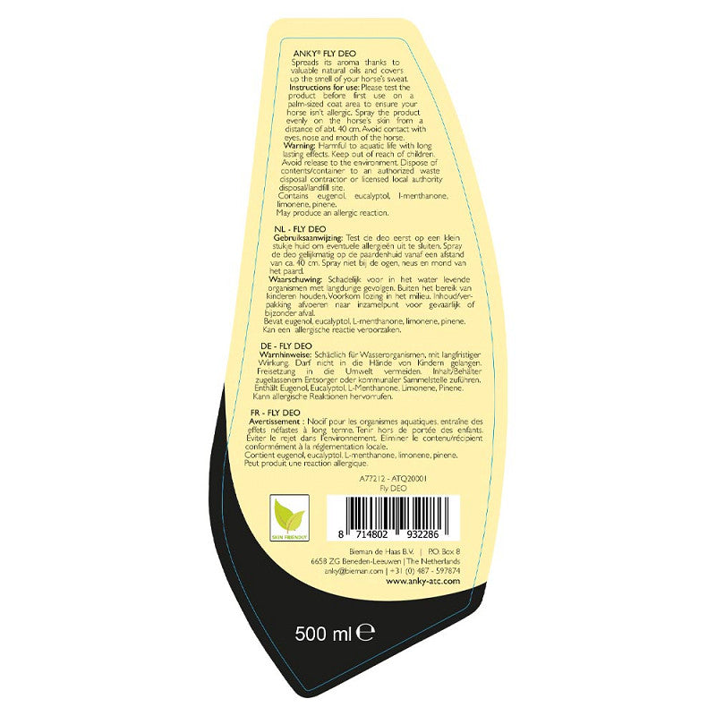 New - Anky Fly Deo (fly repellant) 500 ml