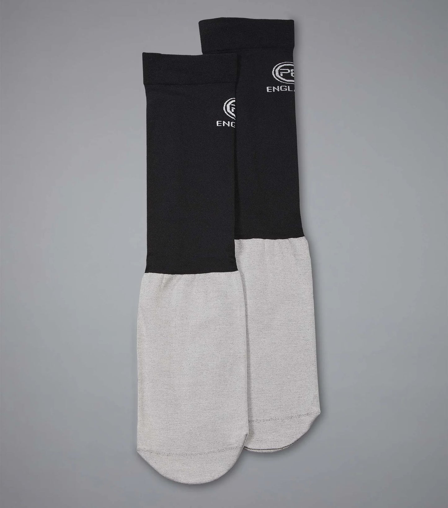 Premier Equine UK Adults Summer Thin Riding Socks (2 Pairs) Black & Grey