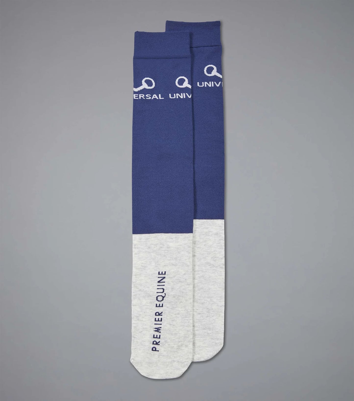 Premier Equine UK Adults Thin Stretch Riding Socks (2 Pairs) Navy
