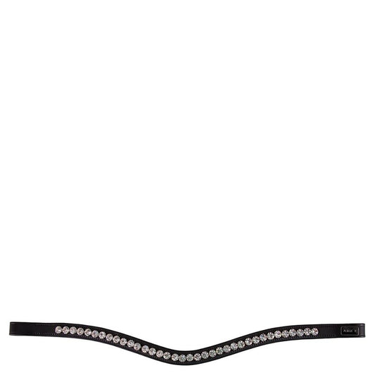 ANKY Browband Slightly Curved Big Stones Black Clearance! Reg $120.00