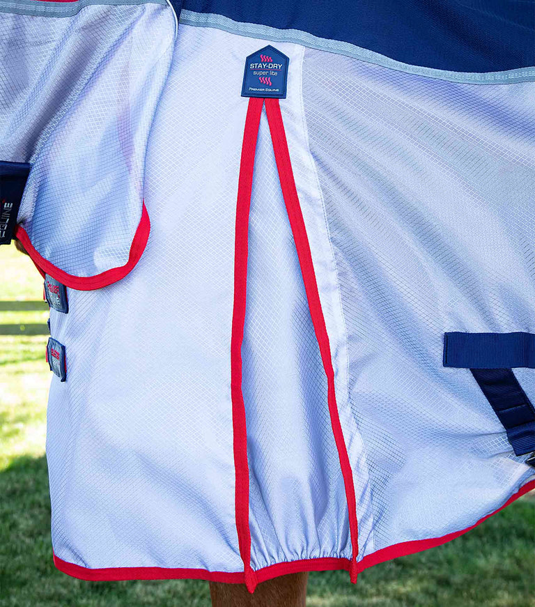 Premier Equine UK Buster Stay-Dry Super Lite Fly Rug with Surcingles - Navy