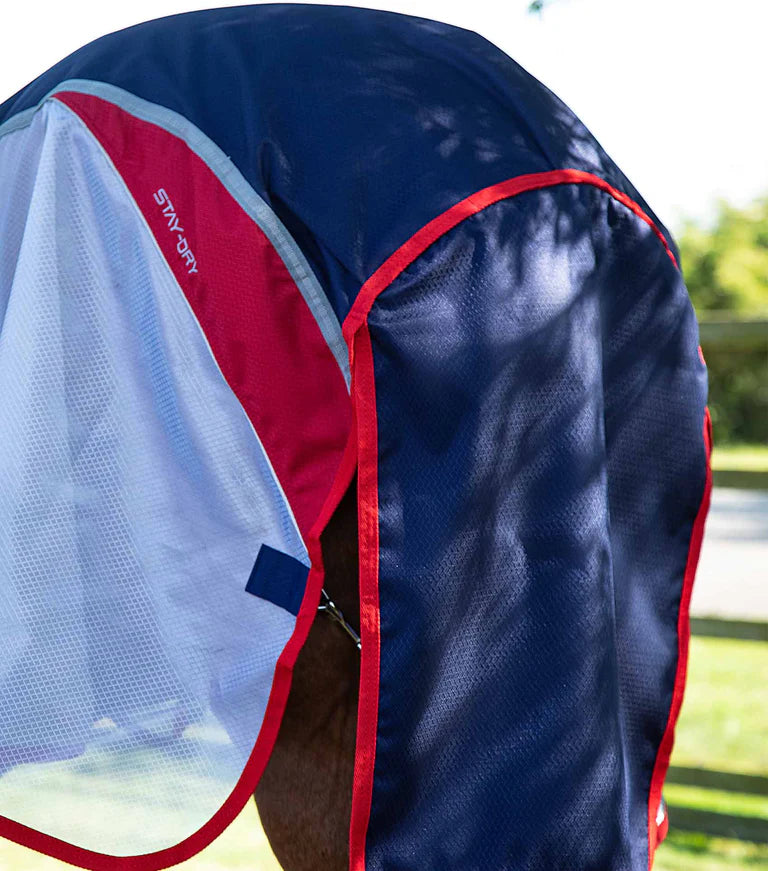 Premier Equine UK Buster Stay-Dry Super Lite Fly Rug with Surcingles - Navy