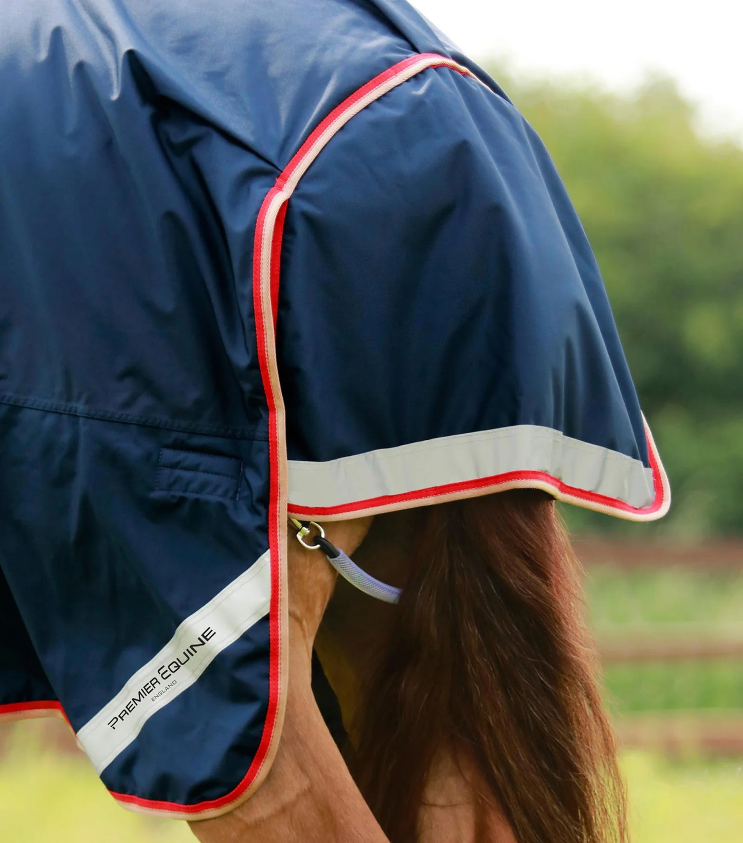 Premier Equine UK Buster Storm 200g Combo Turnout Rug with Snug-Fit Neck - Navy