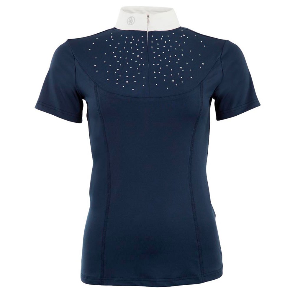 BR Equestrian Cork Ladies Short Sleeve Competition Shirt - XXS - Pants Blue