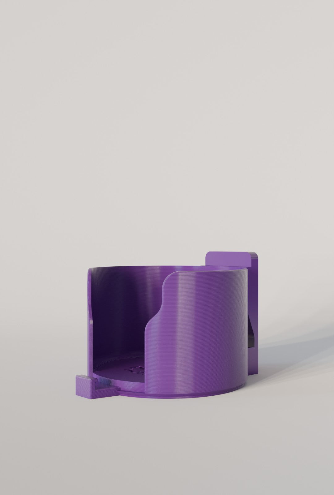 Purple Horse Cup Holder - Keyhole Style - Purple