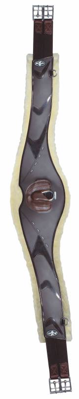 PROFESSIONAL'S CHOICE VENTECH CONTOURED JUMP GIRTH - Fleece Lined CHOCOLATE - 52"
