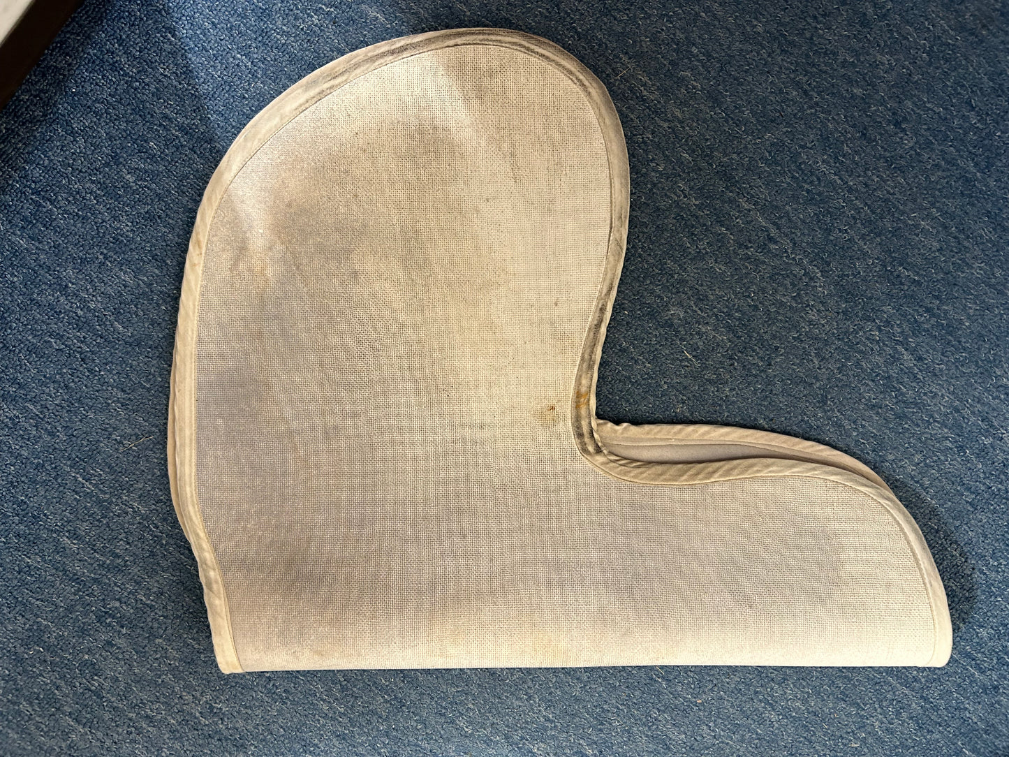 Used - ThinLine Ultra Dressage Trimmed Basic Pad White