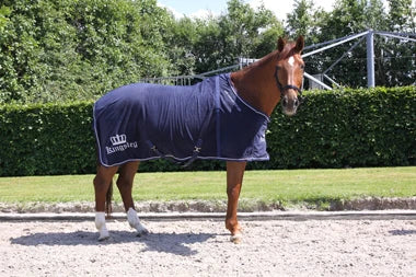 Kingsley Fleece Blanket Navy 195cm (77")