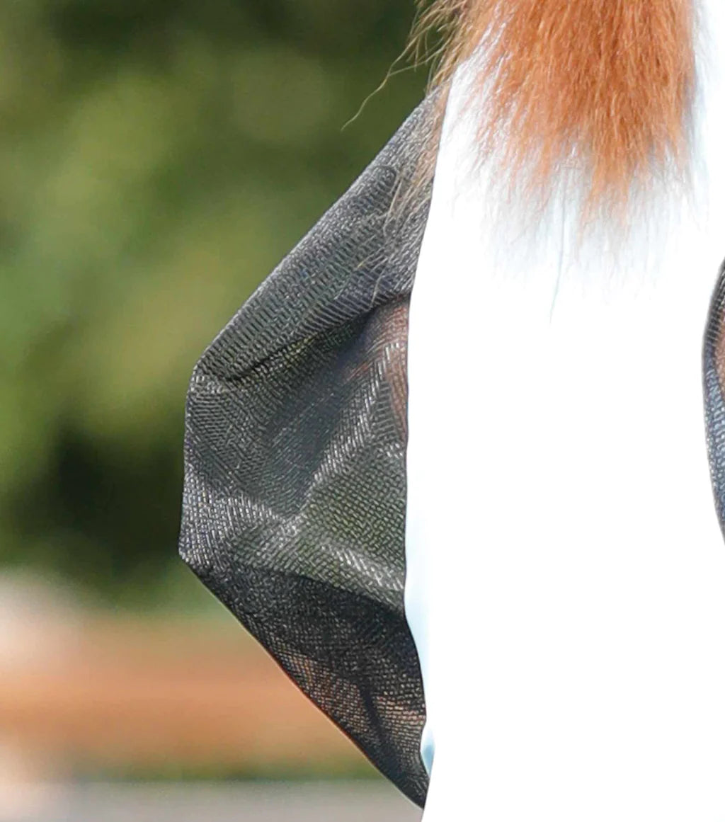 Premier Equine UK Comfort Tech Lycra Fly Mask Xtra (Blue)