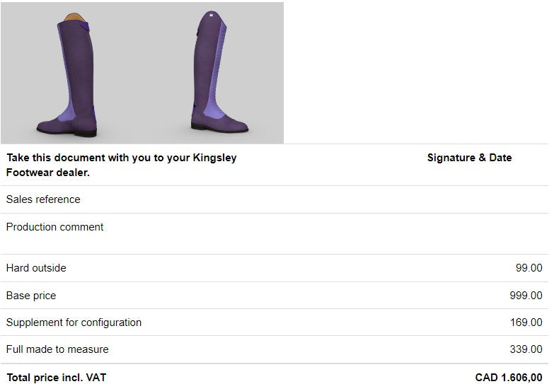 SOLD OUT! Kingsley Infinity - Custom - Used - Excellent Condition