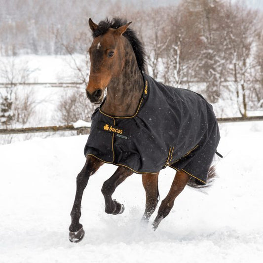 Bucas Irish Turnout 150gr Black & Gold