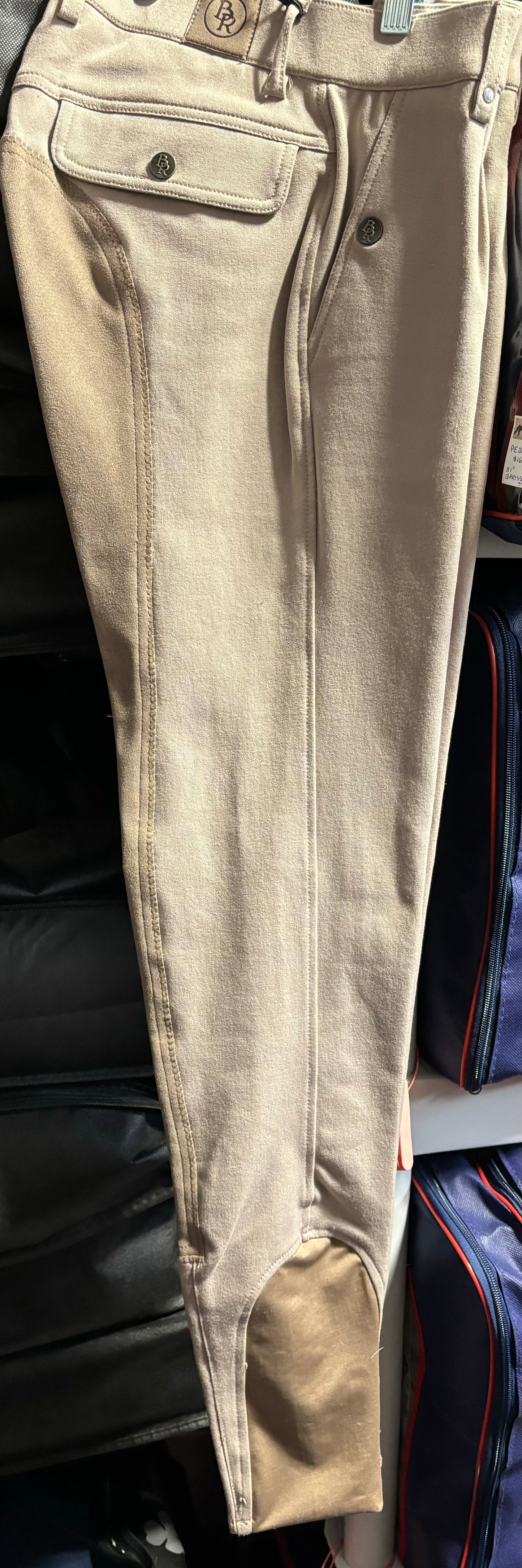 BR Barney Ladies Breech Full Seat Microfibre Desert Euro Size 44