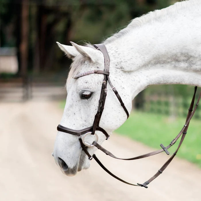 Lumiere Mila Anatomic Leather Bridle - Brown/Full