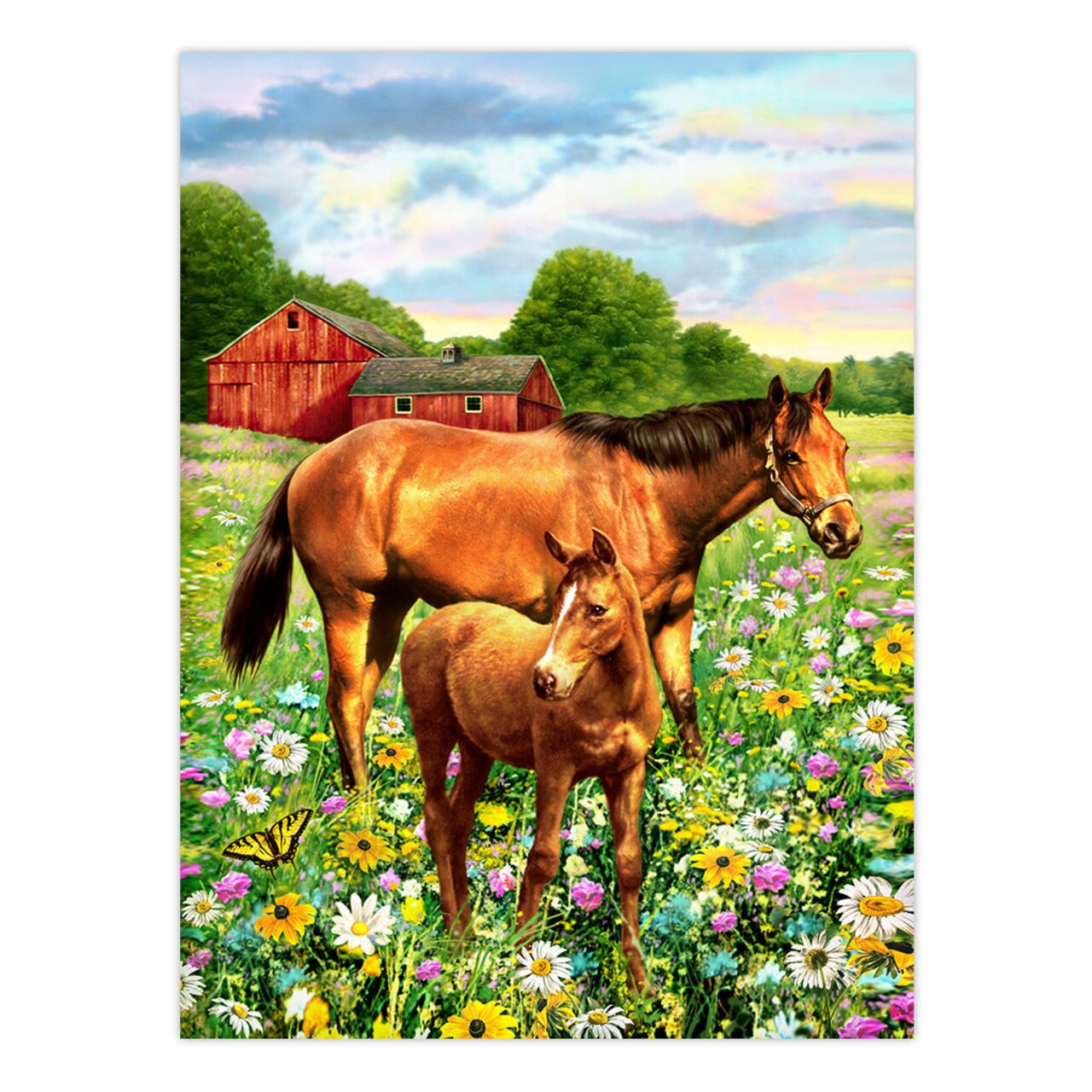 Paint by Number - Horses in Field (9"x12") - CLEARANCE