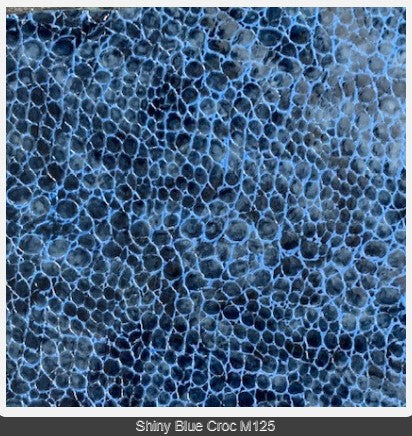 Petrie Bergamo Blue - Rand Shiny Blue Croc M125 38 W (46/37)