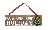 Boots & Barn Christmas Hanging Sign - Have A Rootin' Tootin' Holiday *clearance* reg $11