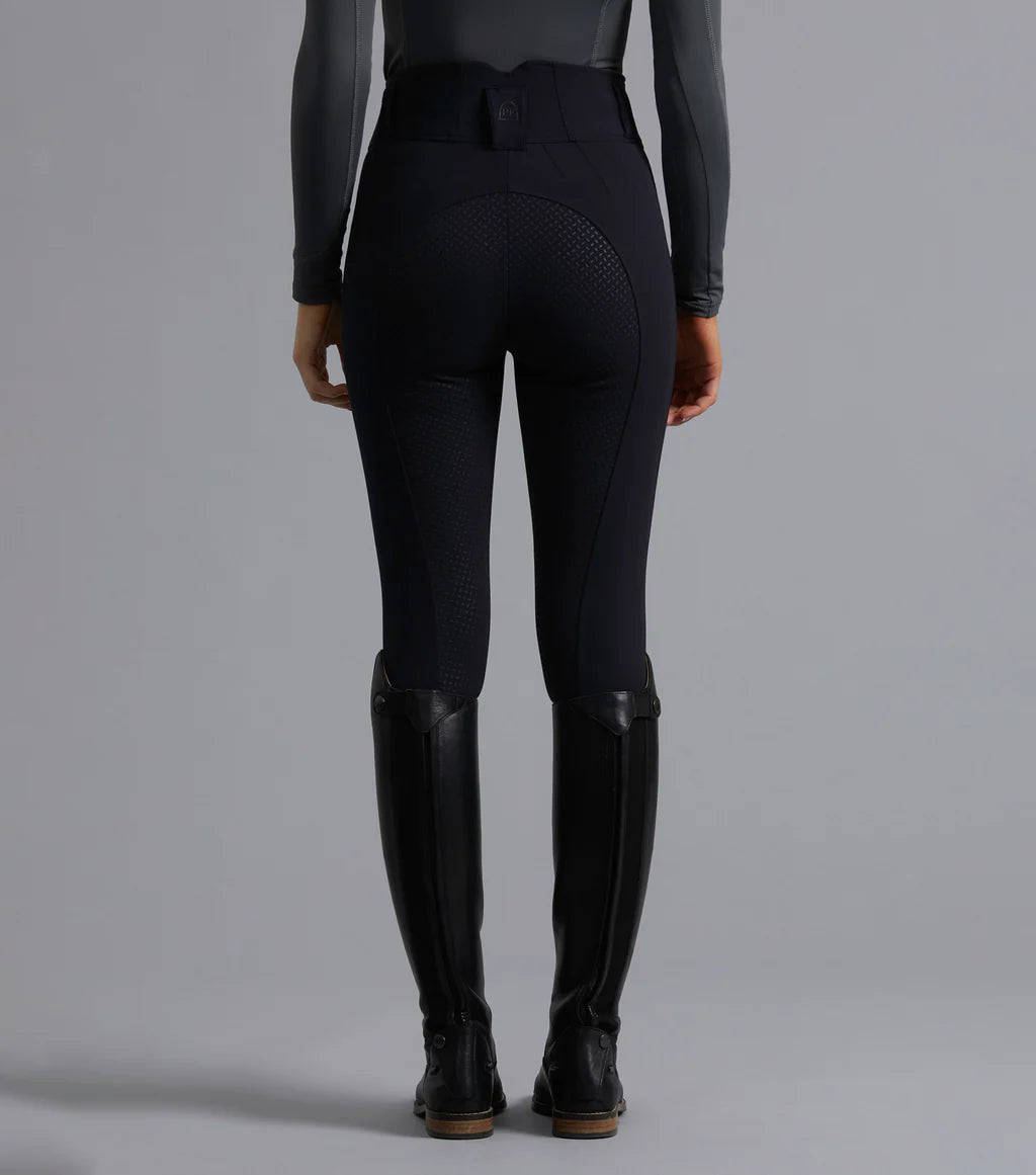 Premier Equine UK Sophia Ladies Full Seat High Waist Riding Breeches - Black